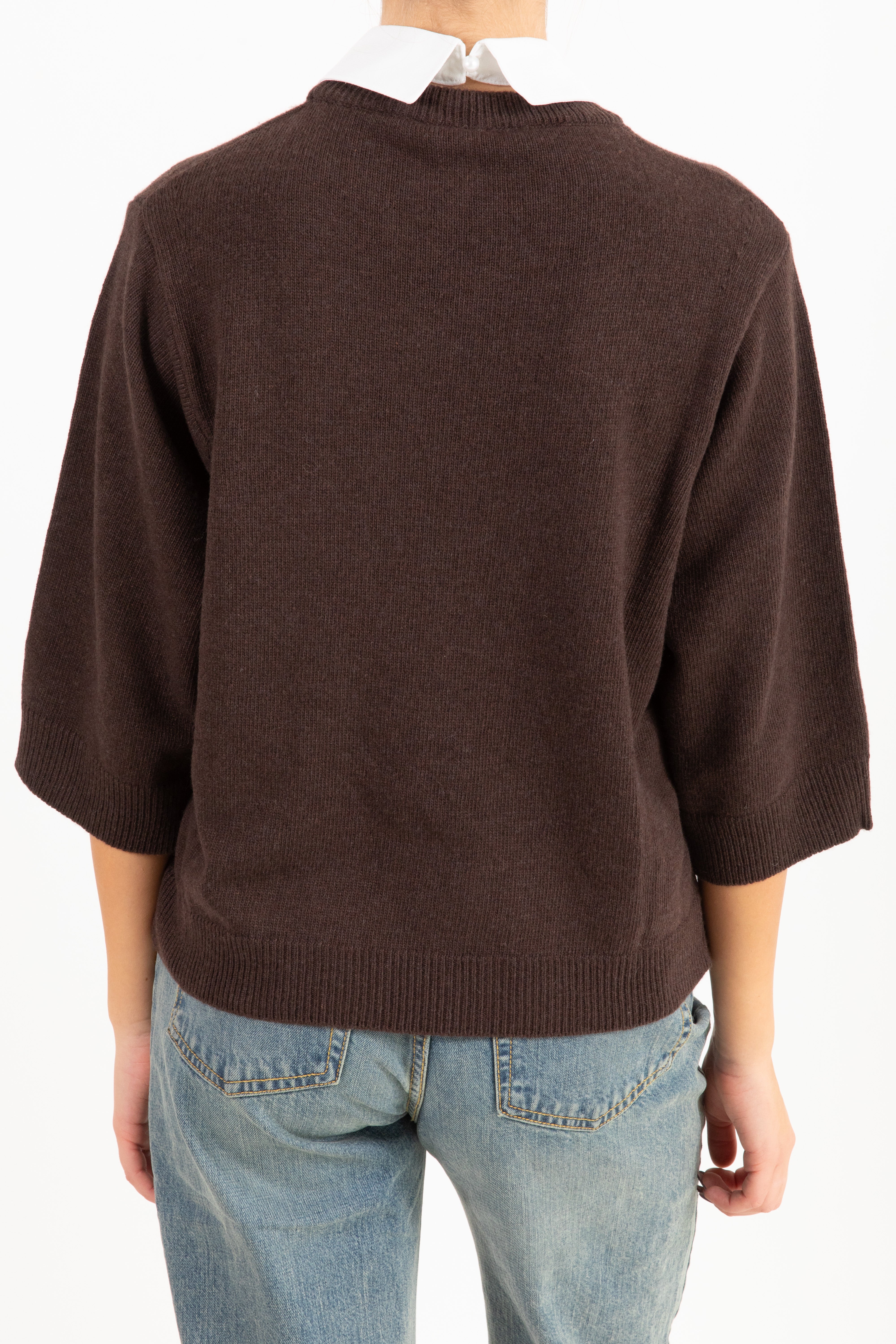 Pull manica 3/4 con colletto gioiello Tensione IN