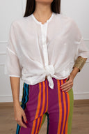 Camicia in cotone e seta ViCOLO