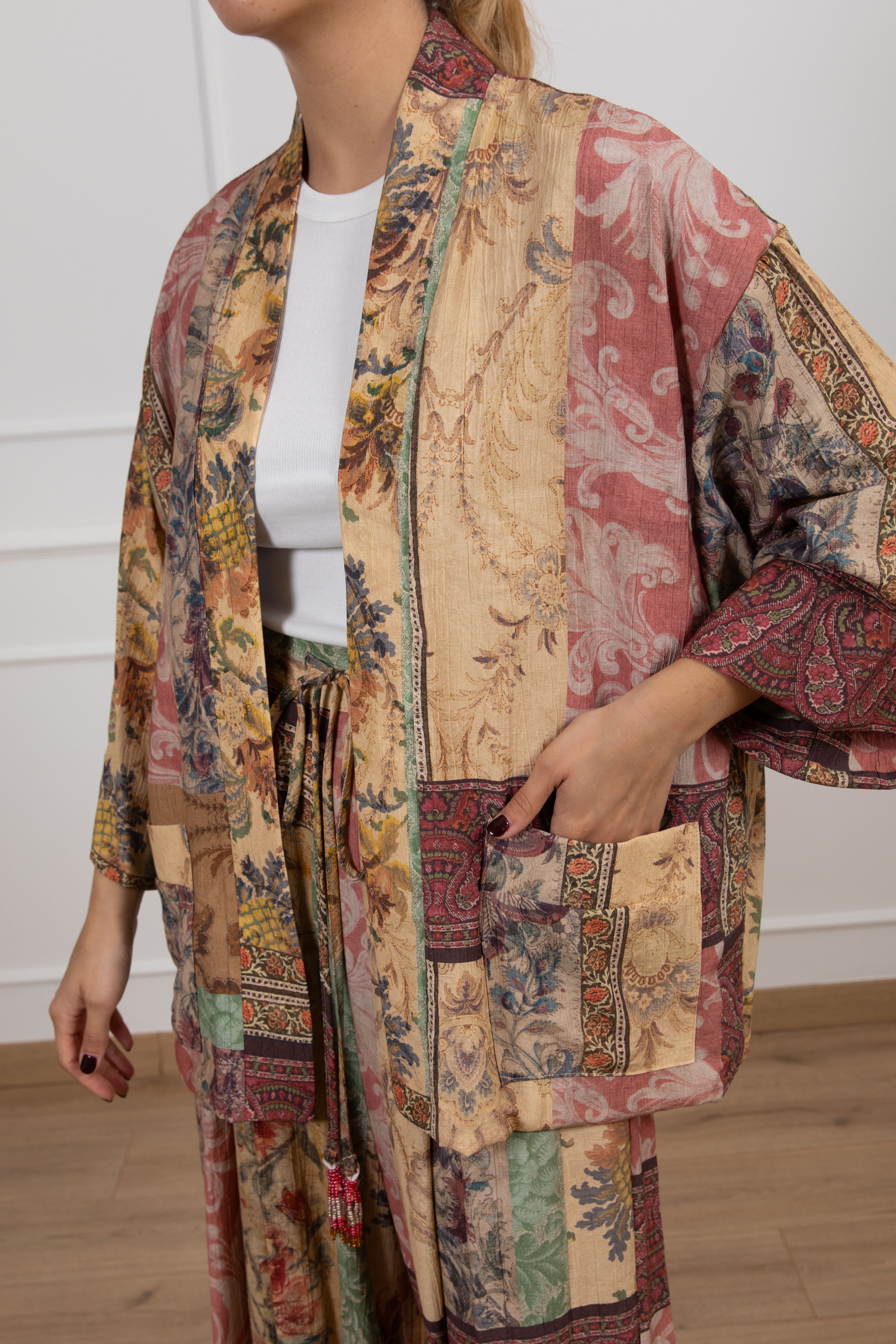 Kimono in viscosa fantasia arabica Dixie