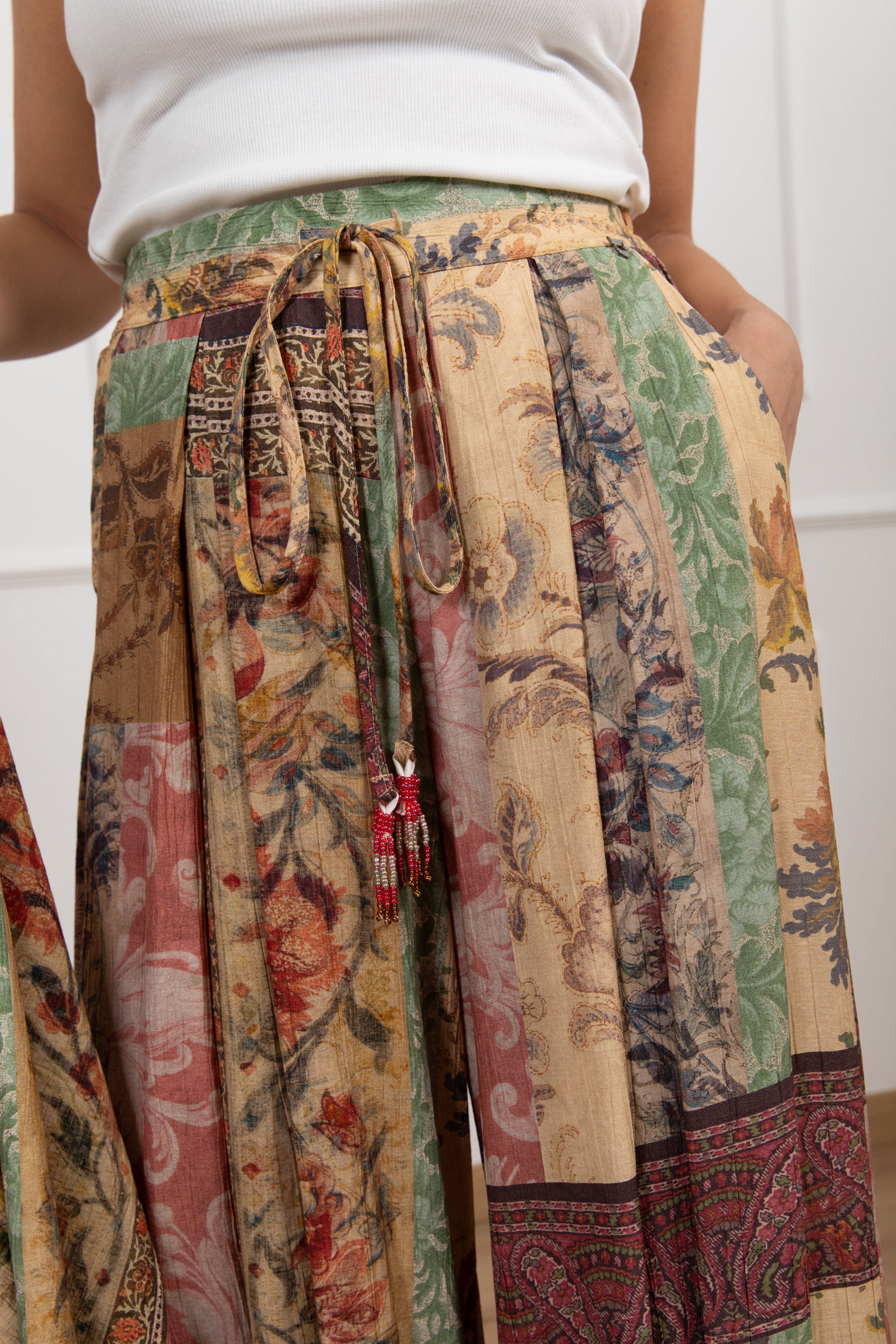 Pantalone in viscosa fantasia arabica Dixie