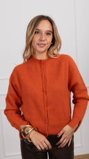 Cardigan in angora variante bruciato ViCOLO