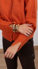 Cardigan in angora variante bruciato ViCOLO