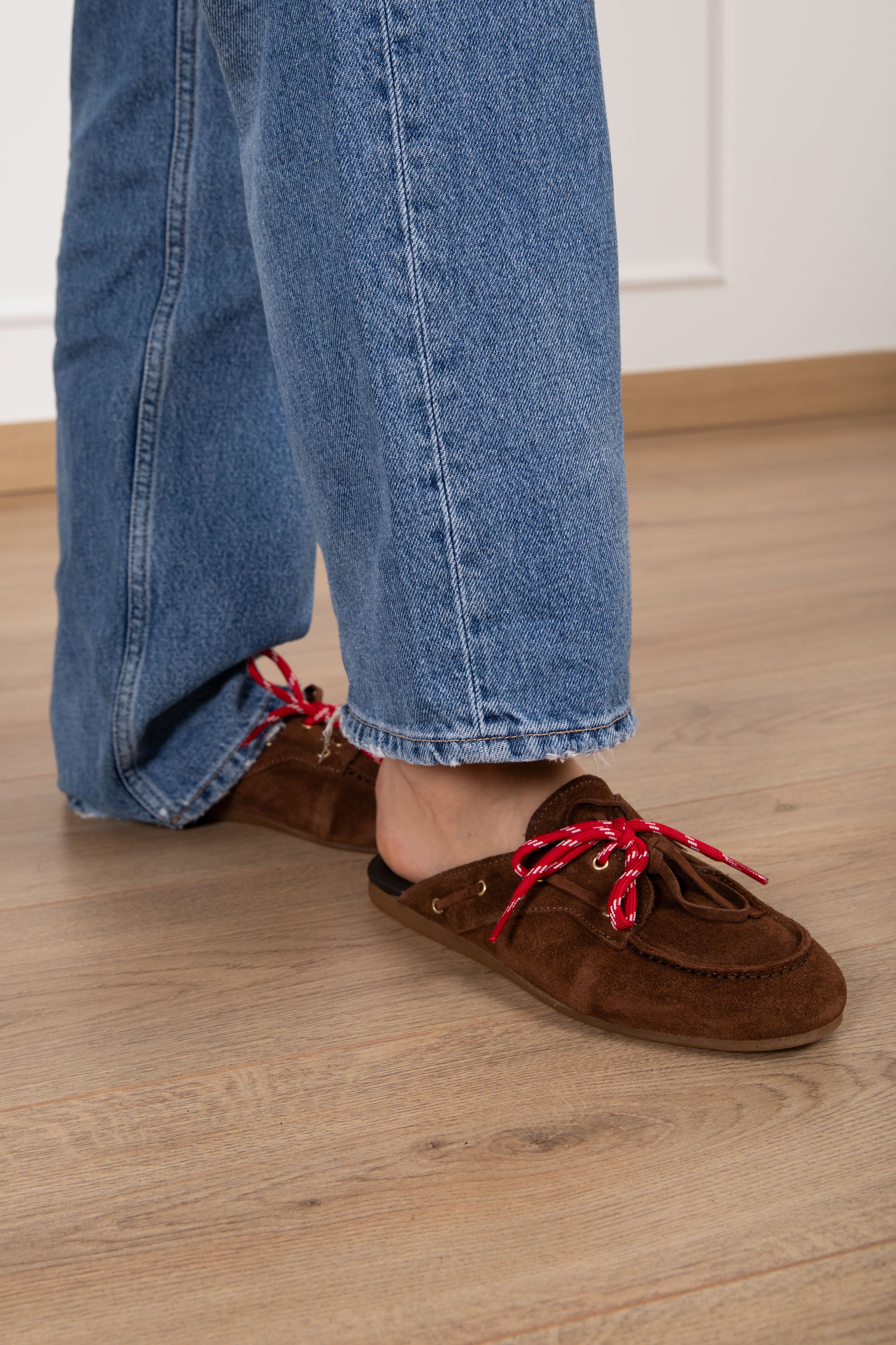 Sabot barca in camoscio Ovyé