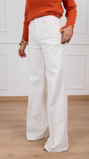 Pantalone Elena in velluto millerighe variante burro ViCOLO