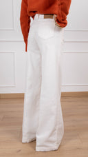 Pantalone Elena in velluto millerighe variante burro ViCOLO
