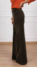 Pantalone Elena in velluto millerighe variante militare ViCOLO