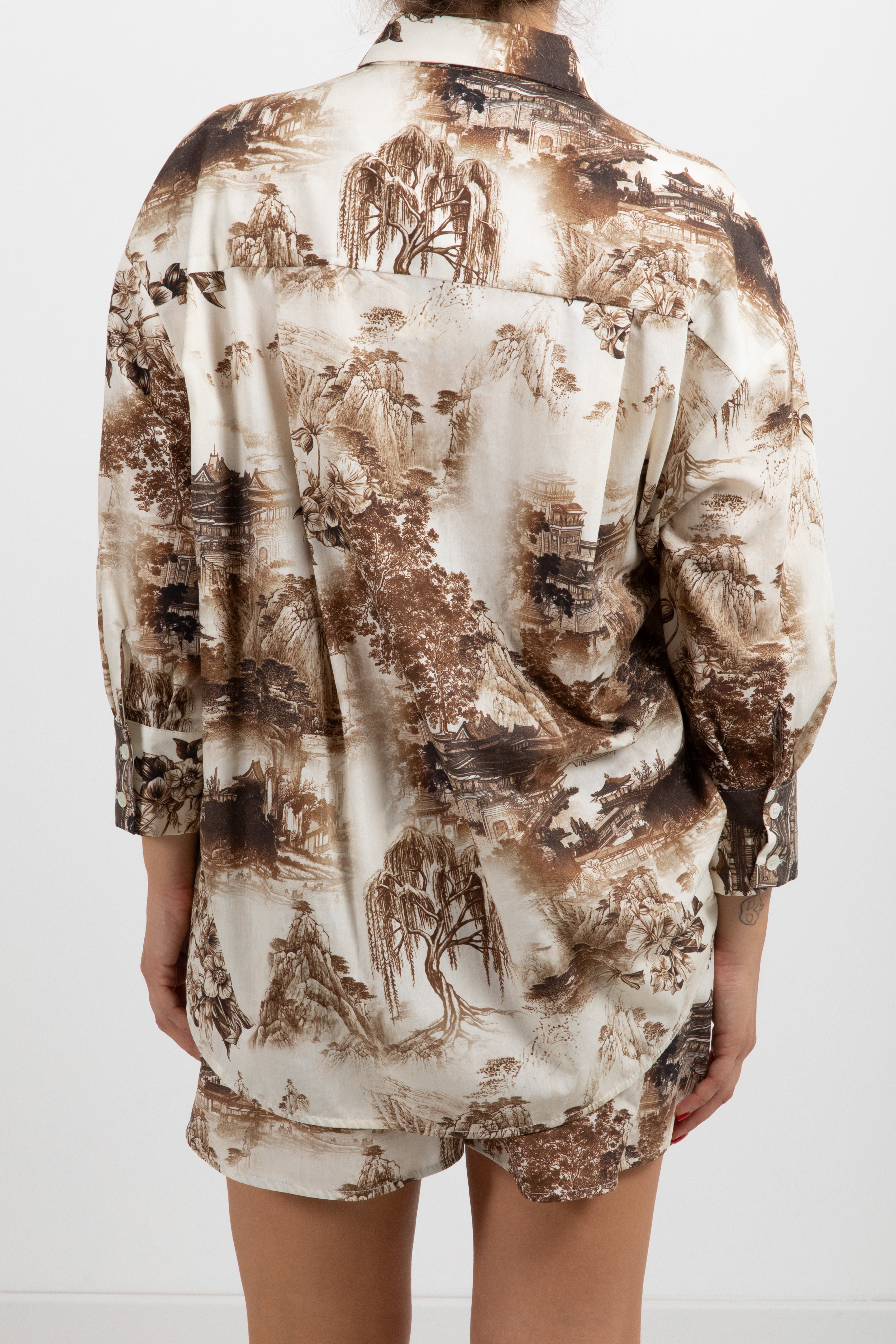Camicia tela de jouy in cotone ViCOLO