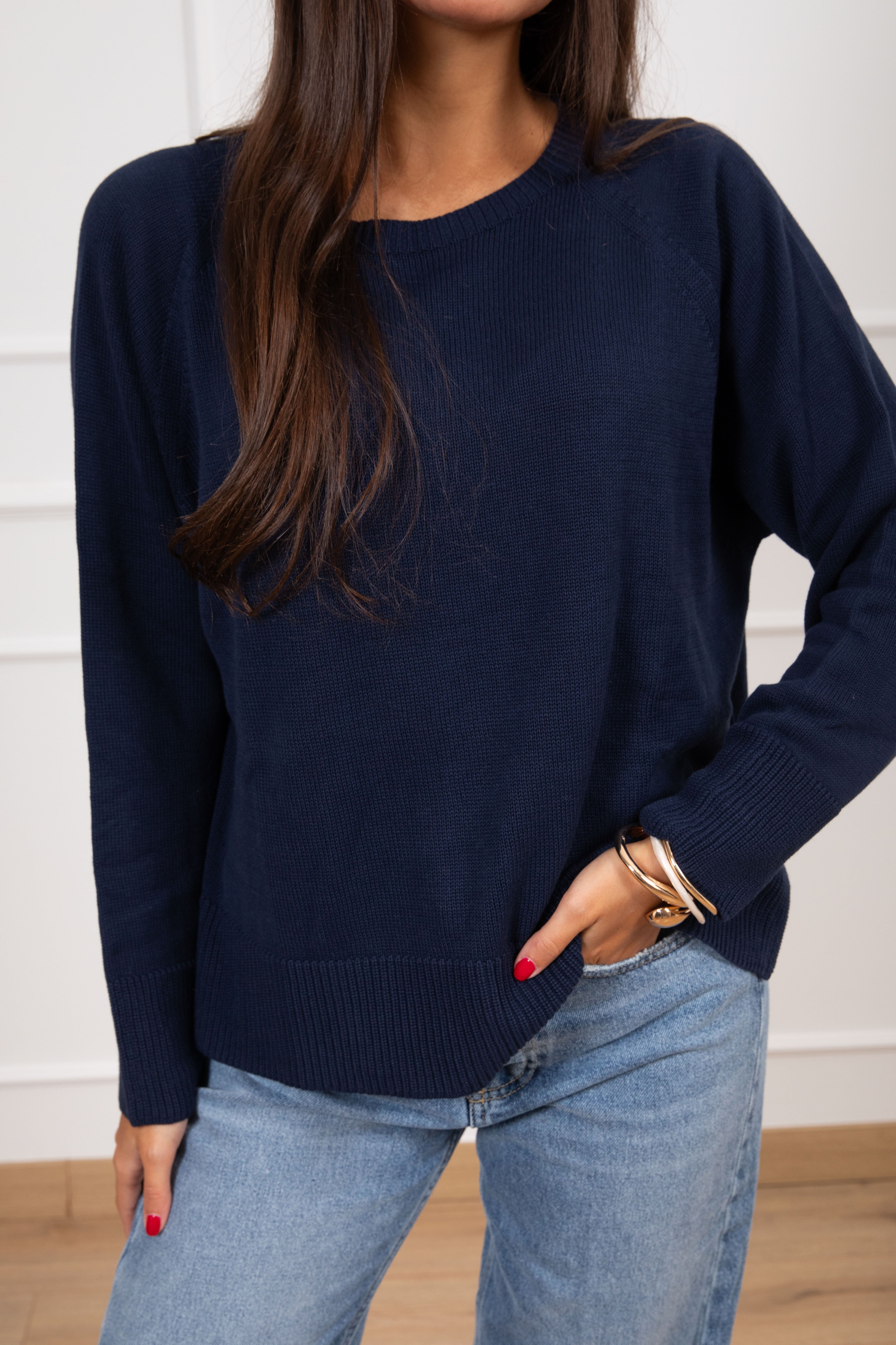 Maglia scollo a barchetta con manica raglan Susy Mix