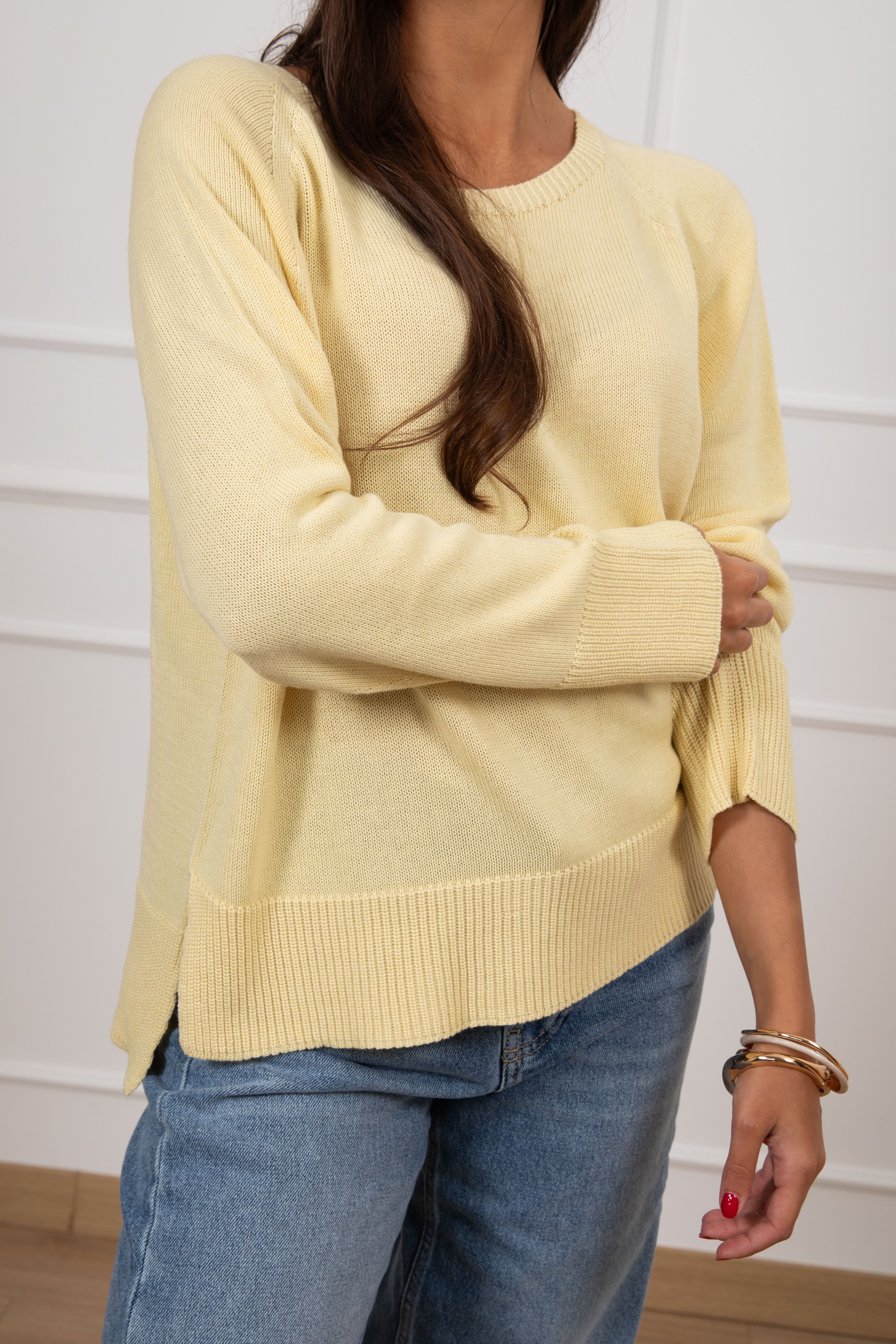 Maglia scollo a barchetta con manica raglan Susy Mix