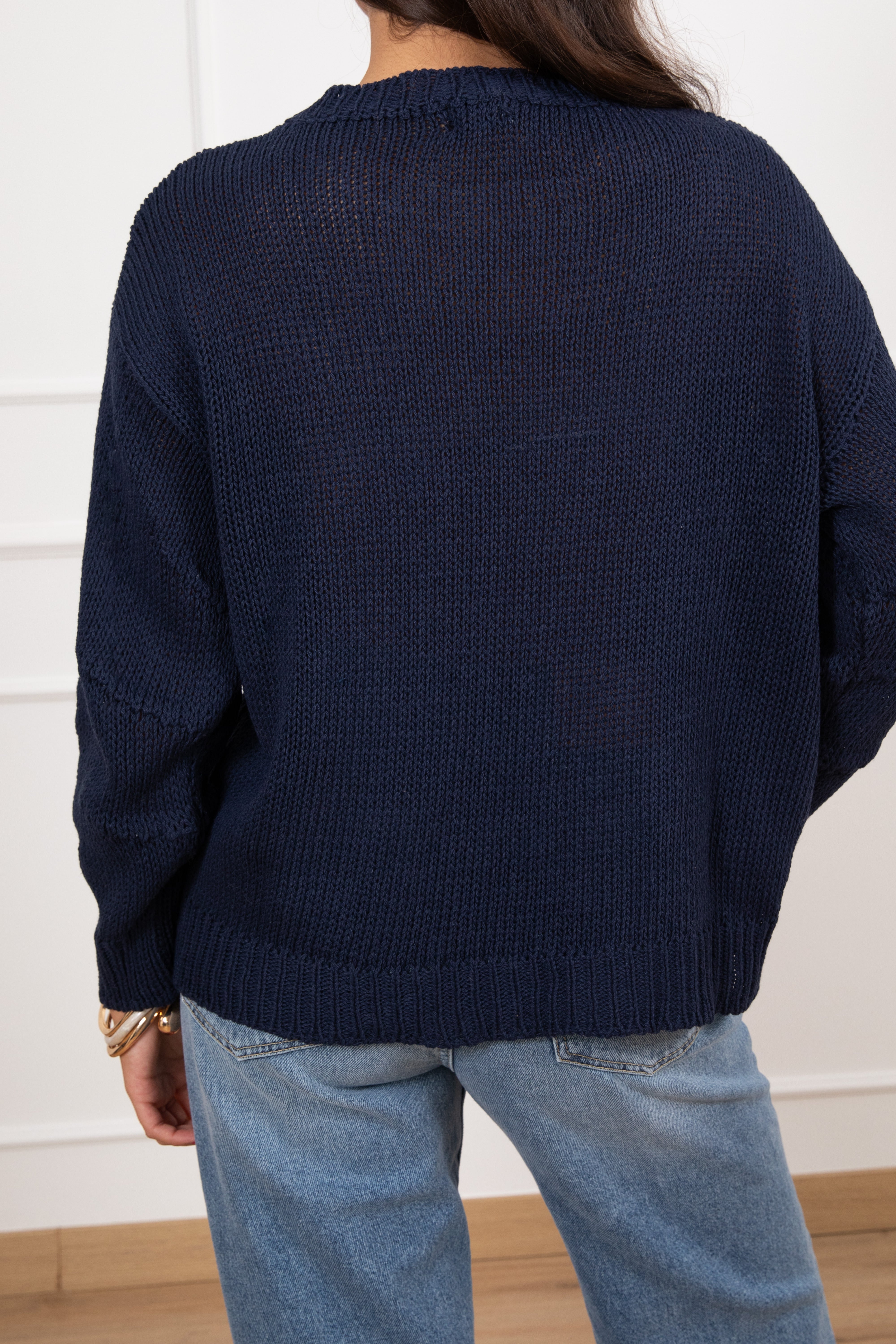 Maglia in cotone con fondo stondato Susy Mix