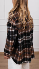 Giacca-camicia check in lana ViCOLO