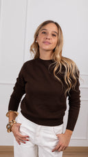 Maglia girocollo 100% lana variante moro Tensione IN