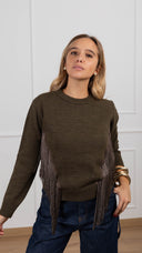 Maglia con frange variante militare Tensione IN