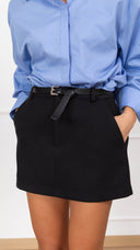 PRE ORDER TG S 2/11 Mini-gonna con tasca a filo variante nero Haveone