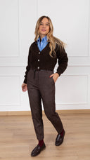 Pantalone sigaretta micro-spigato variante moro Haveone
