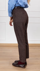 Pantalone sigaretta micro-spigato variante moro Haveone