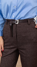 Pantalone sigaretta micro-spigato variante moro Haveone
