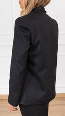 Giacca mono-bottone micro spigato variante grigio Haveone