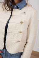 Giacca napoleon in tweed Tensione IN