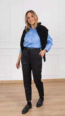 Pantalone sigaretta micro-spigato variante grigio Haveone