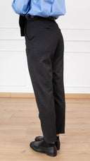 Pantalone sigaretta micro-spigato variante grigio Haveone