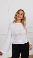 T-shirt in lana e modal variante latte Haveone
