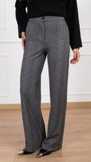 Pantalone gamba dritta calda viscosa micro-spigato Tensione IN