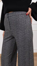Pantalone gamba dritta calda viscosa micro-spigato Tensione IN