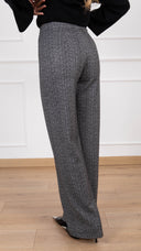 Pantalone gamba dritta calda viscosa micro-spigato Tensione IN