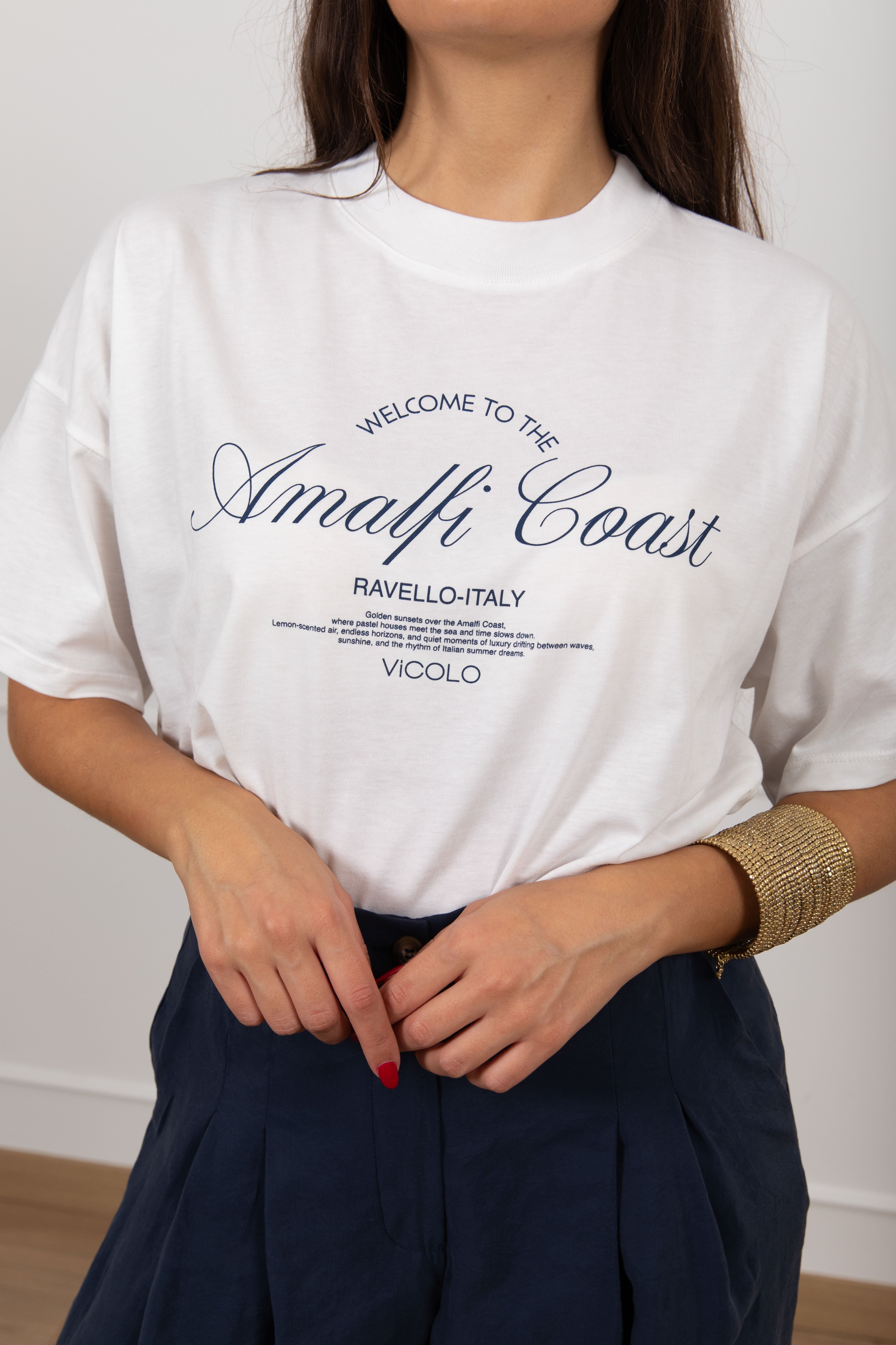 T-shirt over-size "Amalfi Coast" ViCOLO
