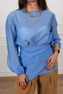 Blusa in tencel con foulard Susy Mix