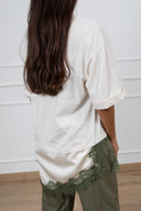 T-shirt con inserto lingerie a contrasto Motel