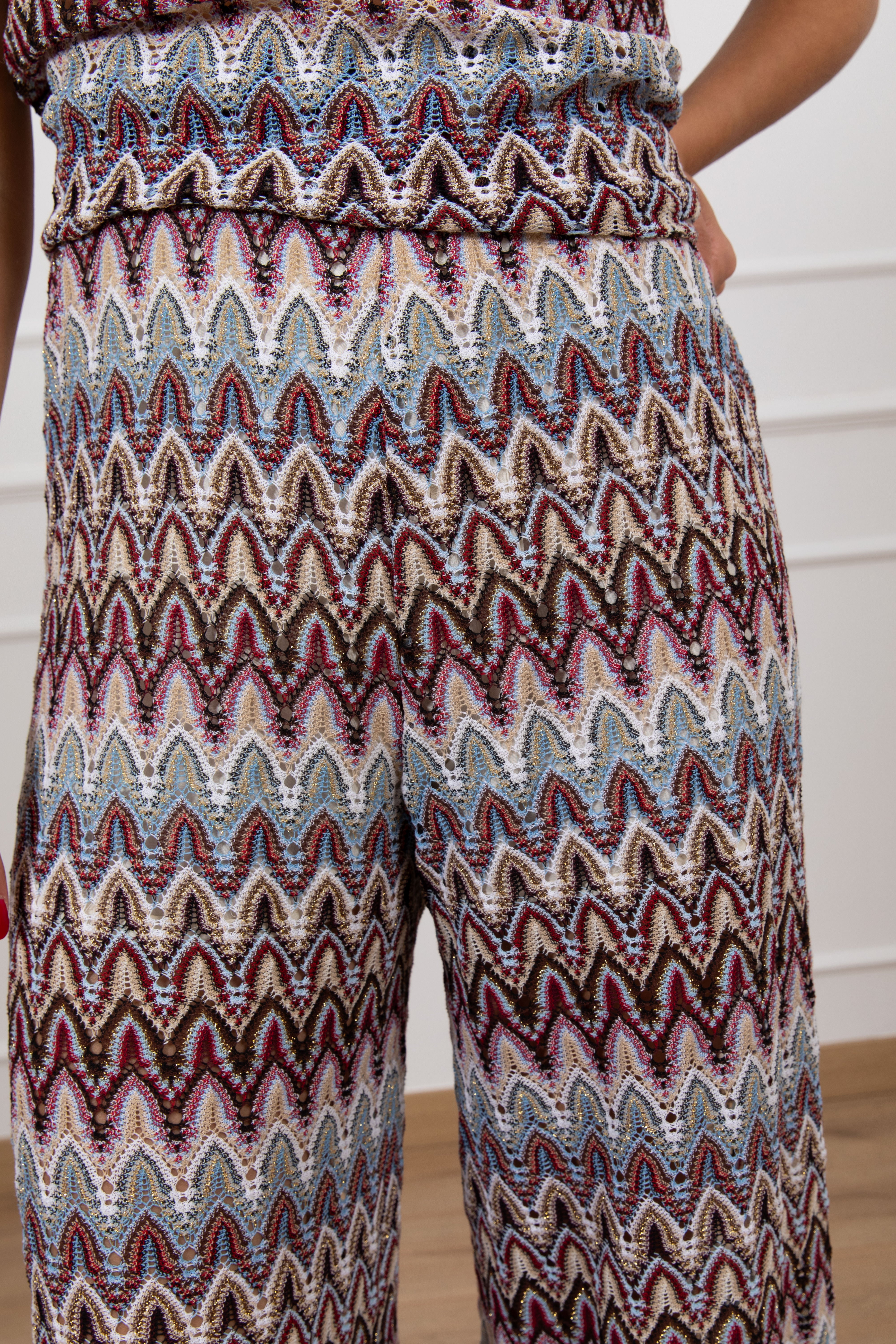 Pantalone motivo zig-zag india Tensione IN