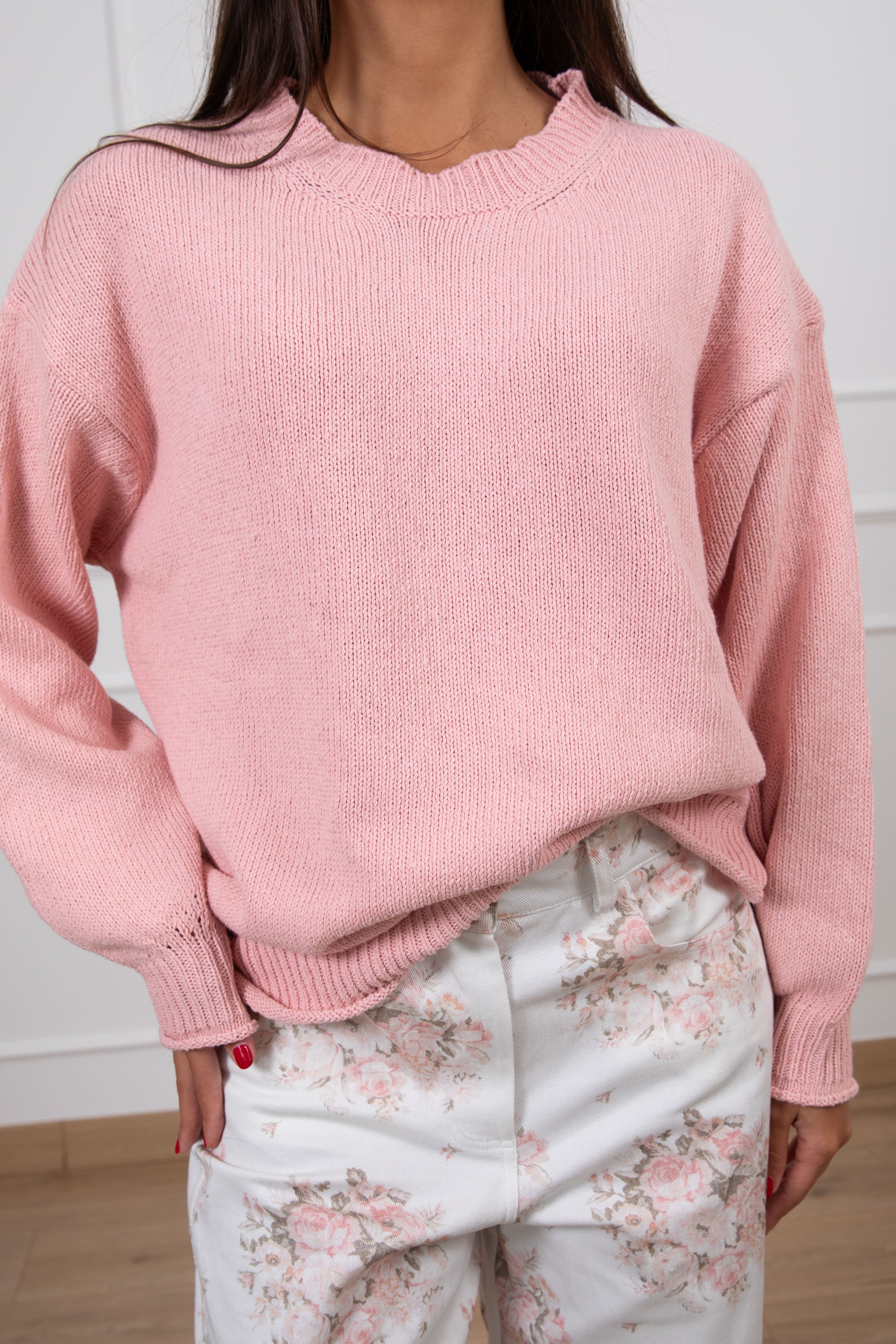 Maglia girocollo in cotone ViCOLO