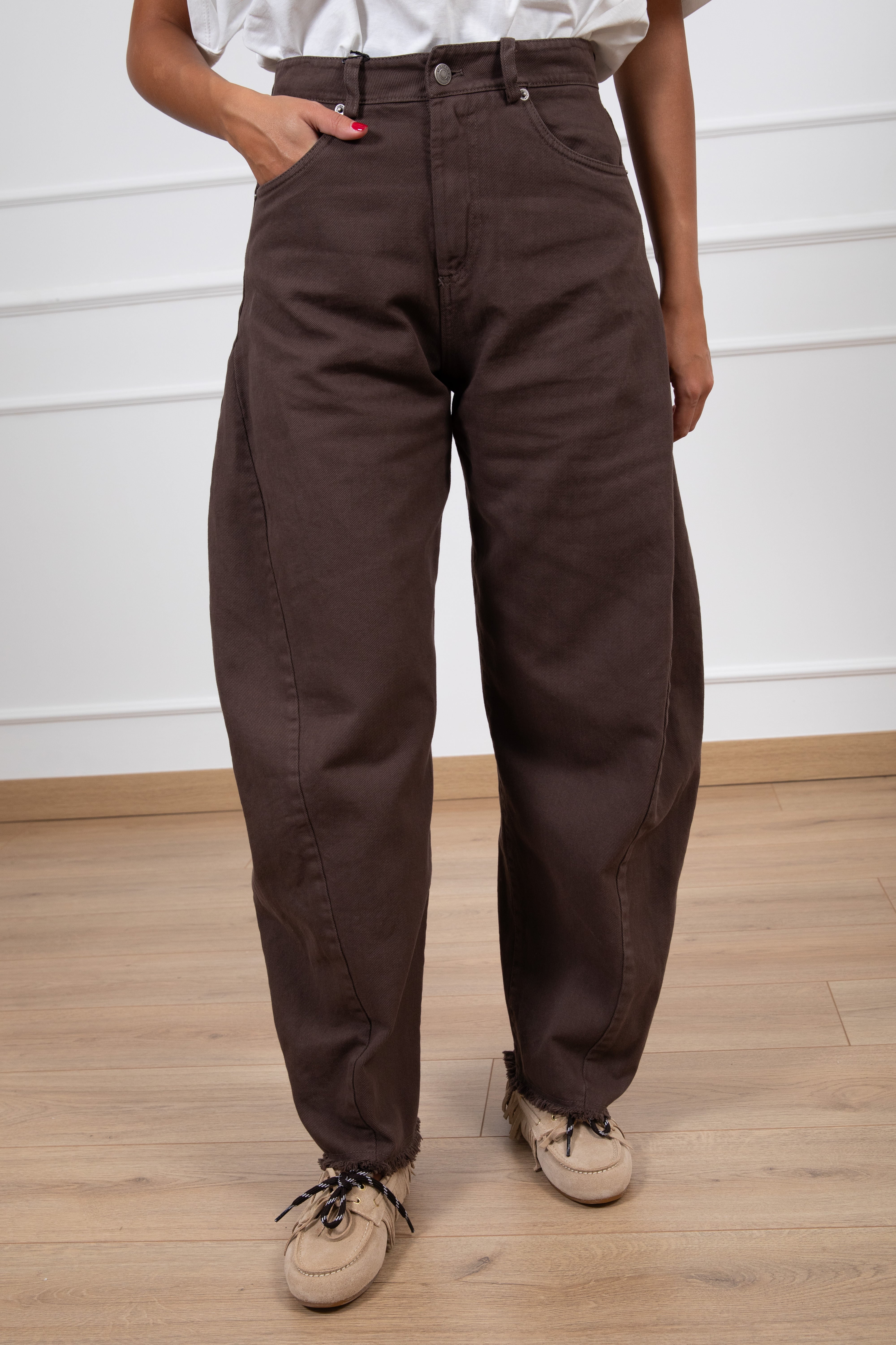 Jeans color balloon-fit Tensione IN