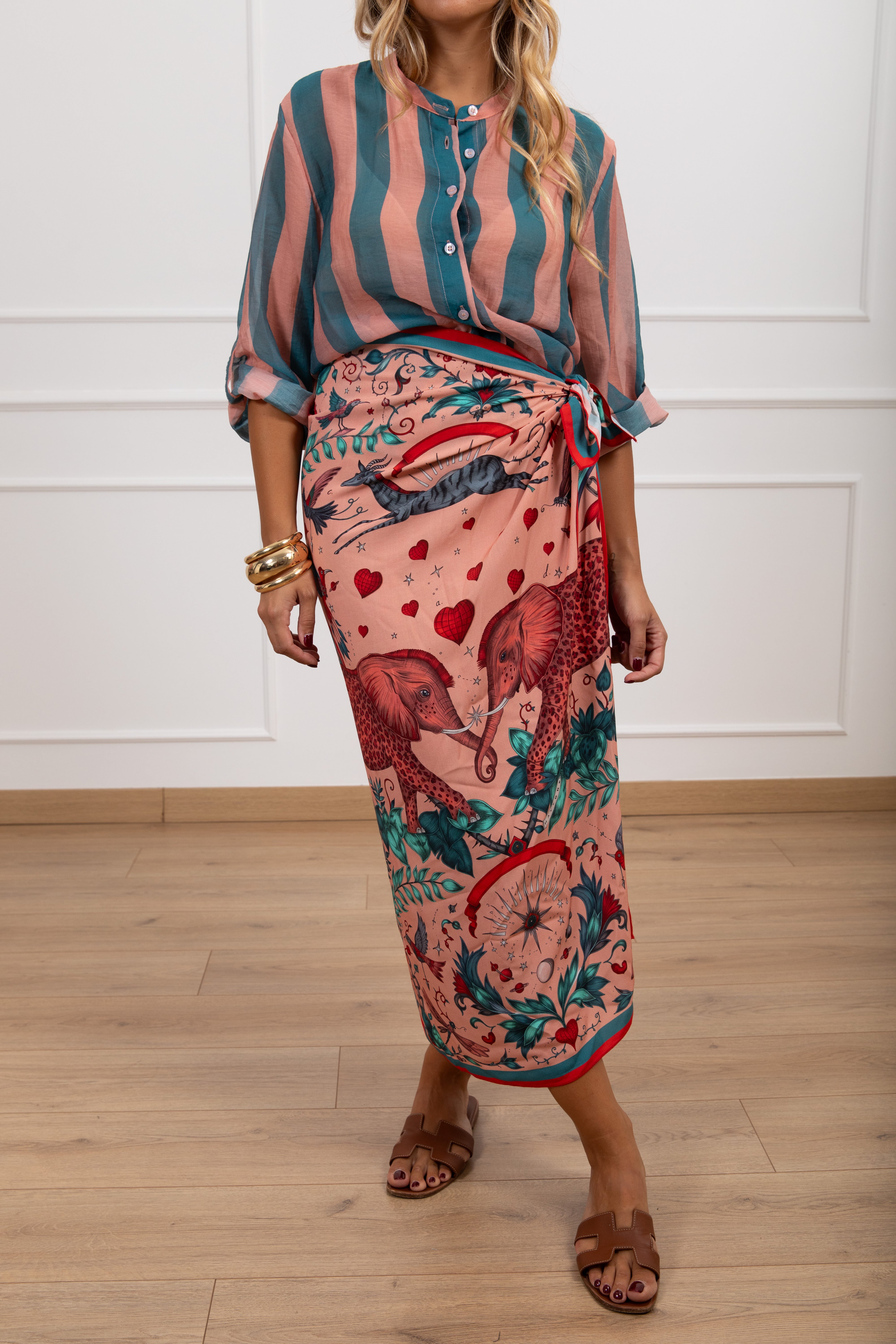 Camicia riga ottanio Haveone