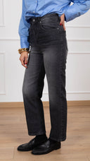 Jeans ribcage lavaggio grigio Tensione IN