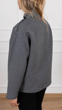 Coordinato felpa e leggings con ghetta variante grigio Haveone