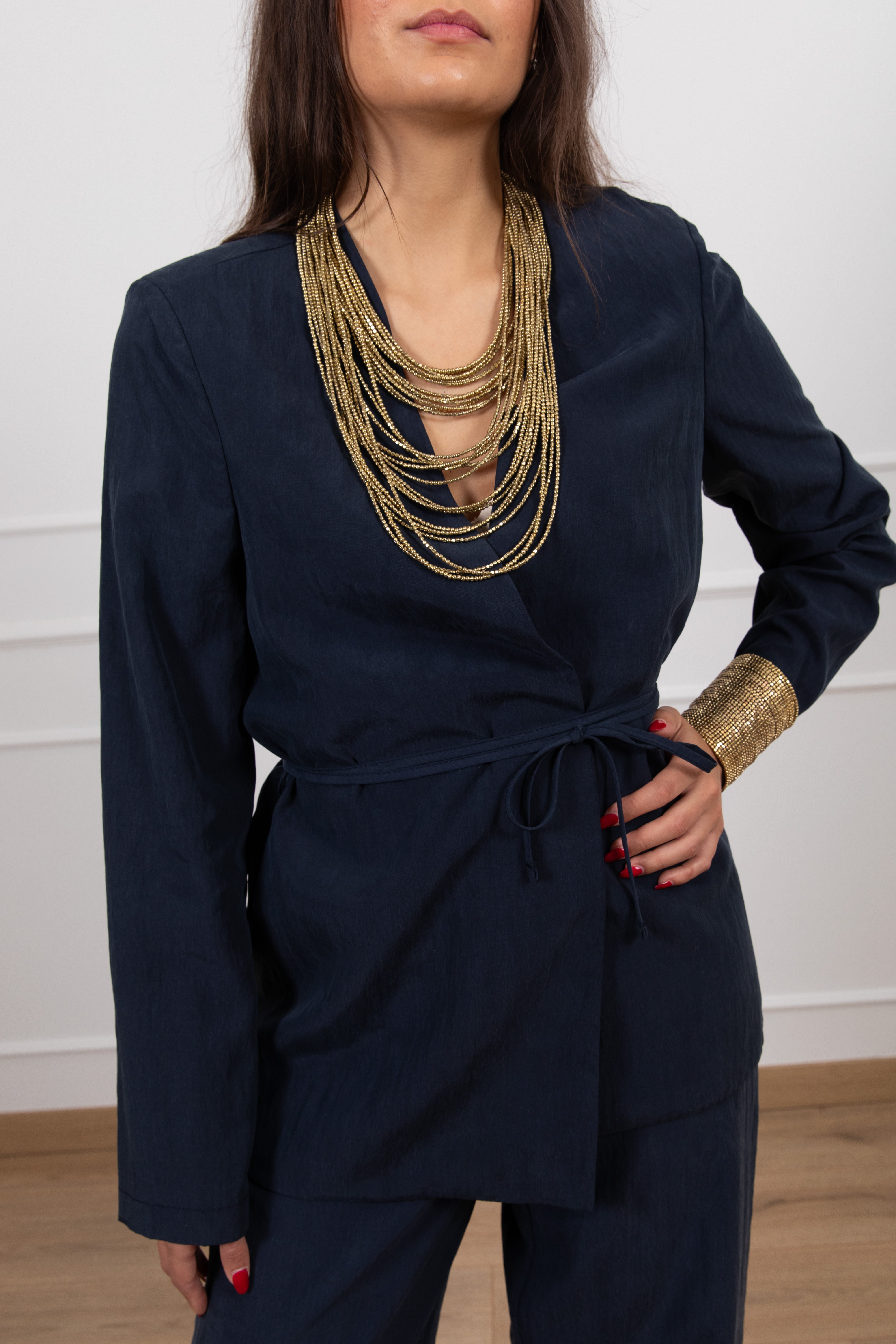 Tailleur in cupro giacca kimono Susy Mix