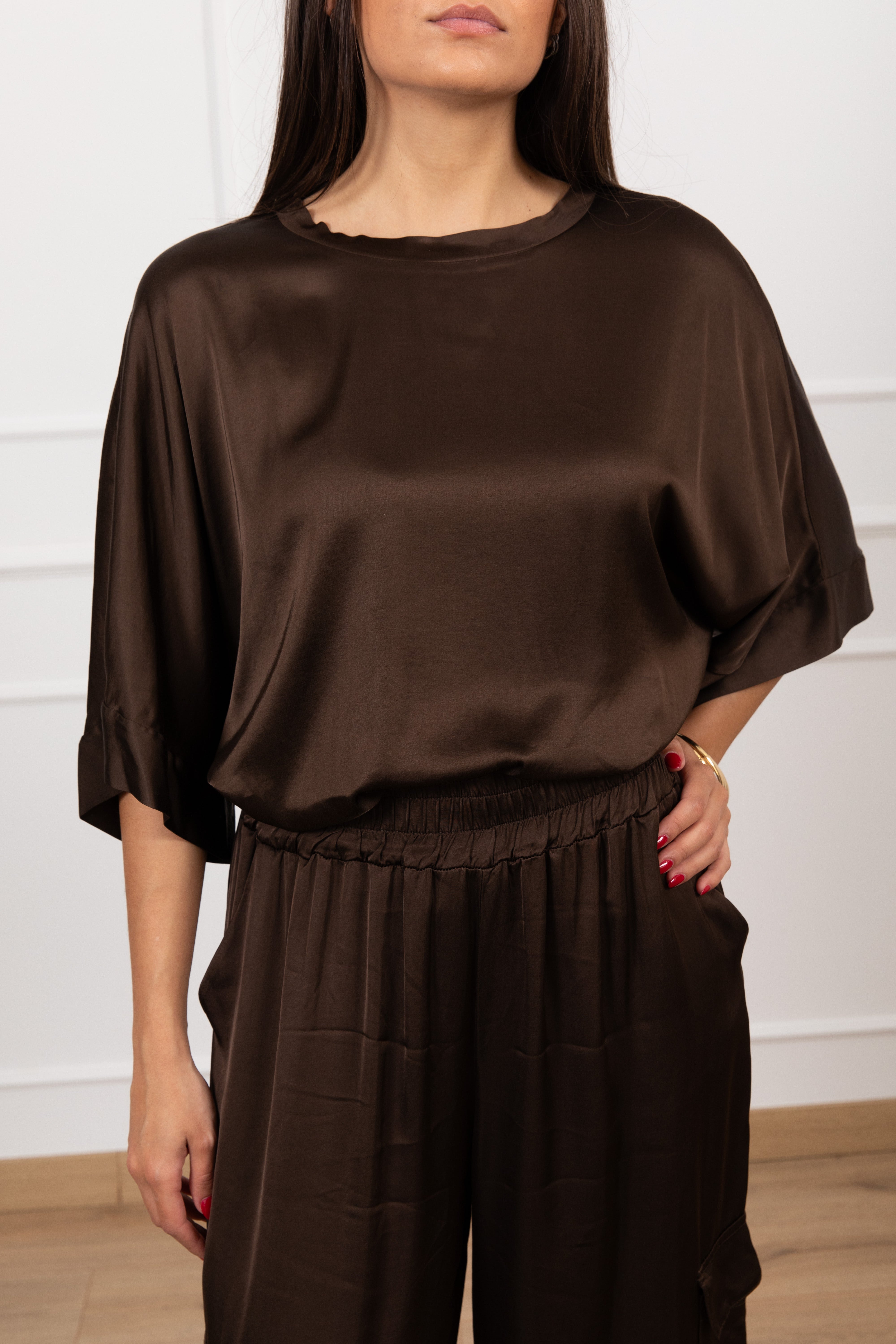 Blusa over-size in viscosa Motel