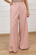 Tailleur giacca manica corta e pantalone gamba ampia Susy Mix
