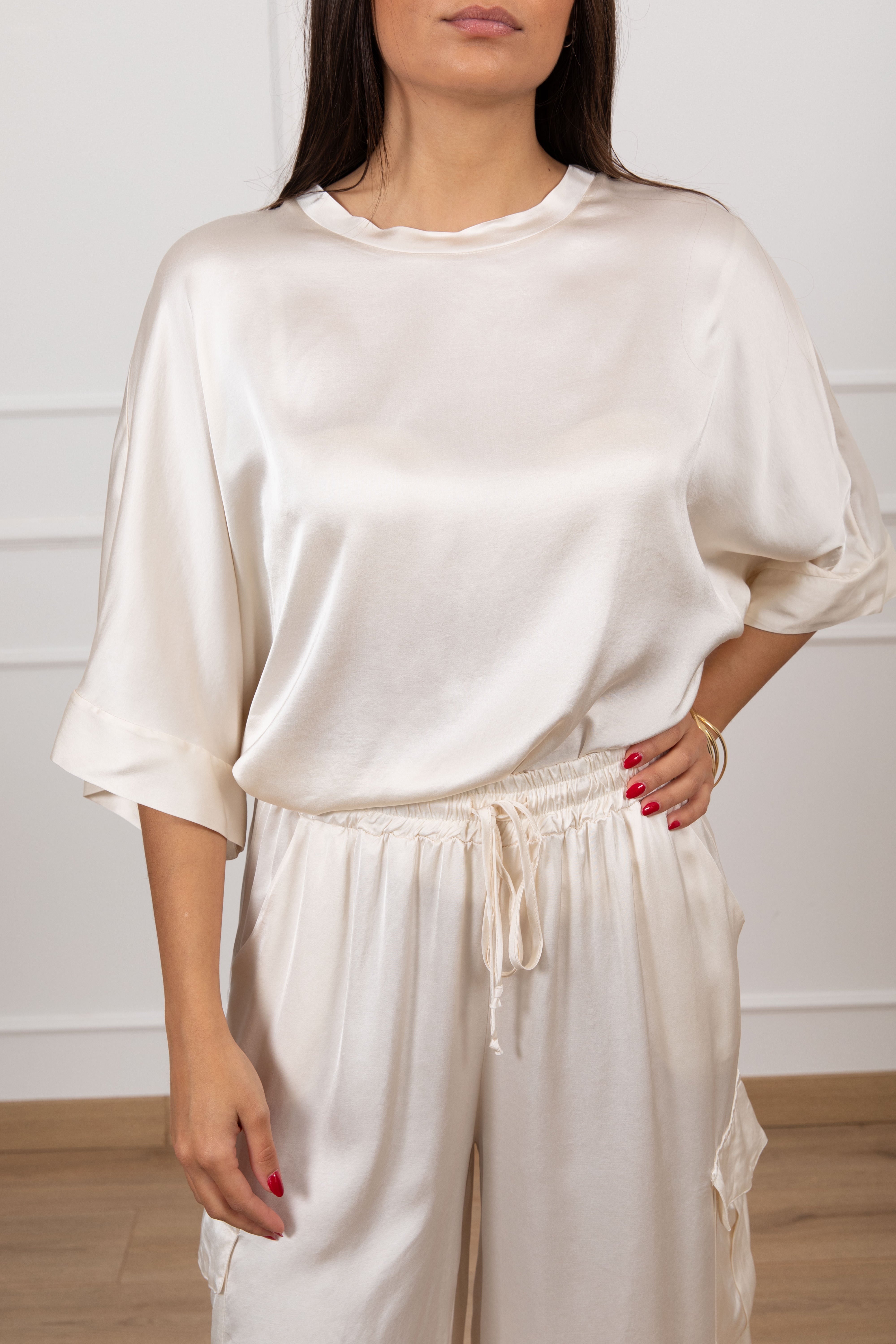 Blusa over-size in viscosa Motel