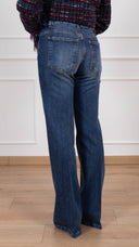Jeans a zampa lavaggio blu Tensione IN