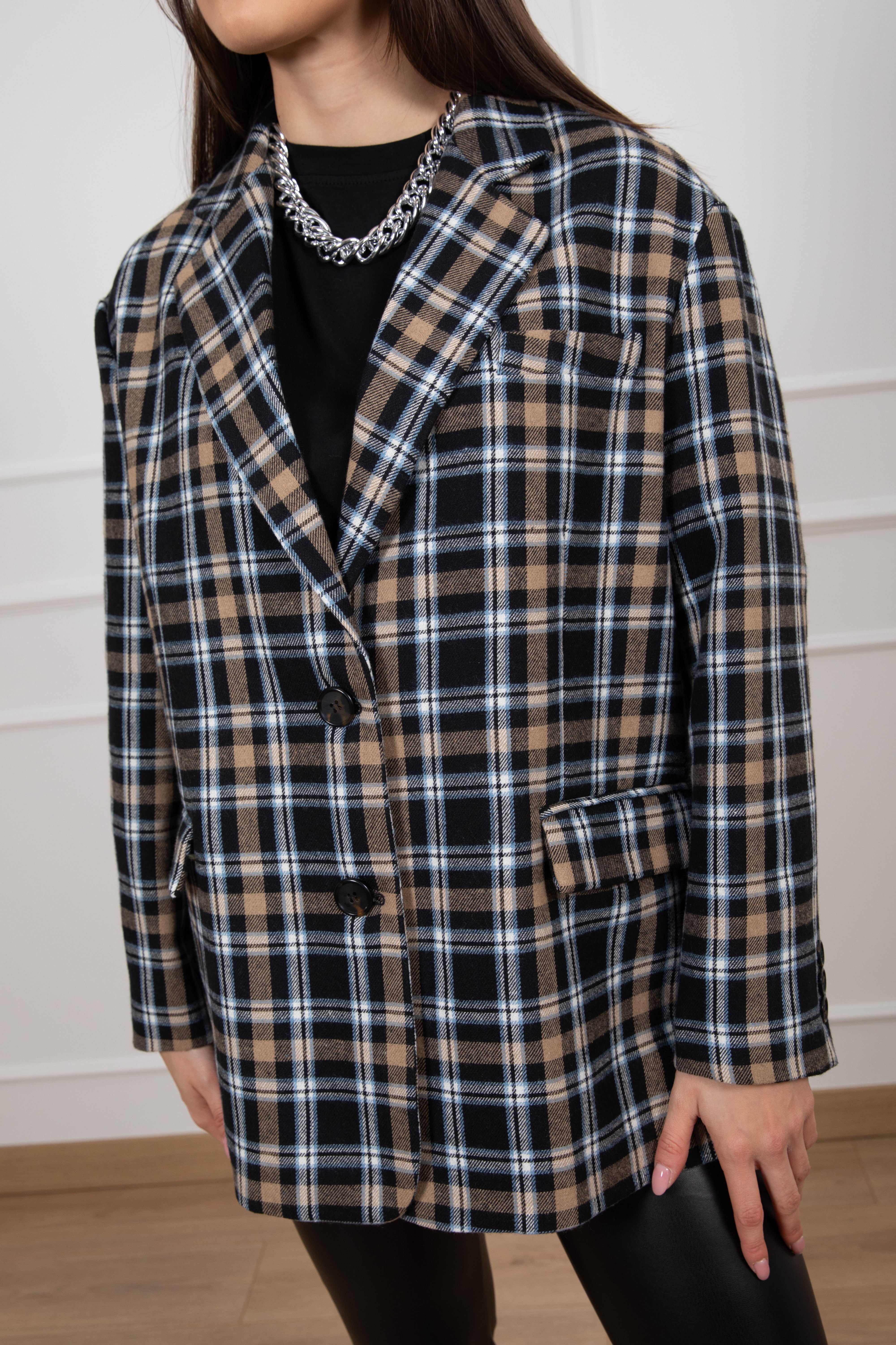 Giacca micro-check Dixie