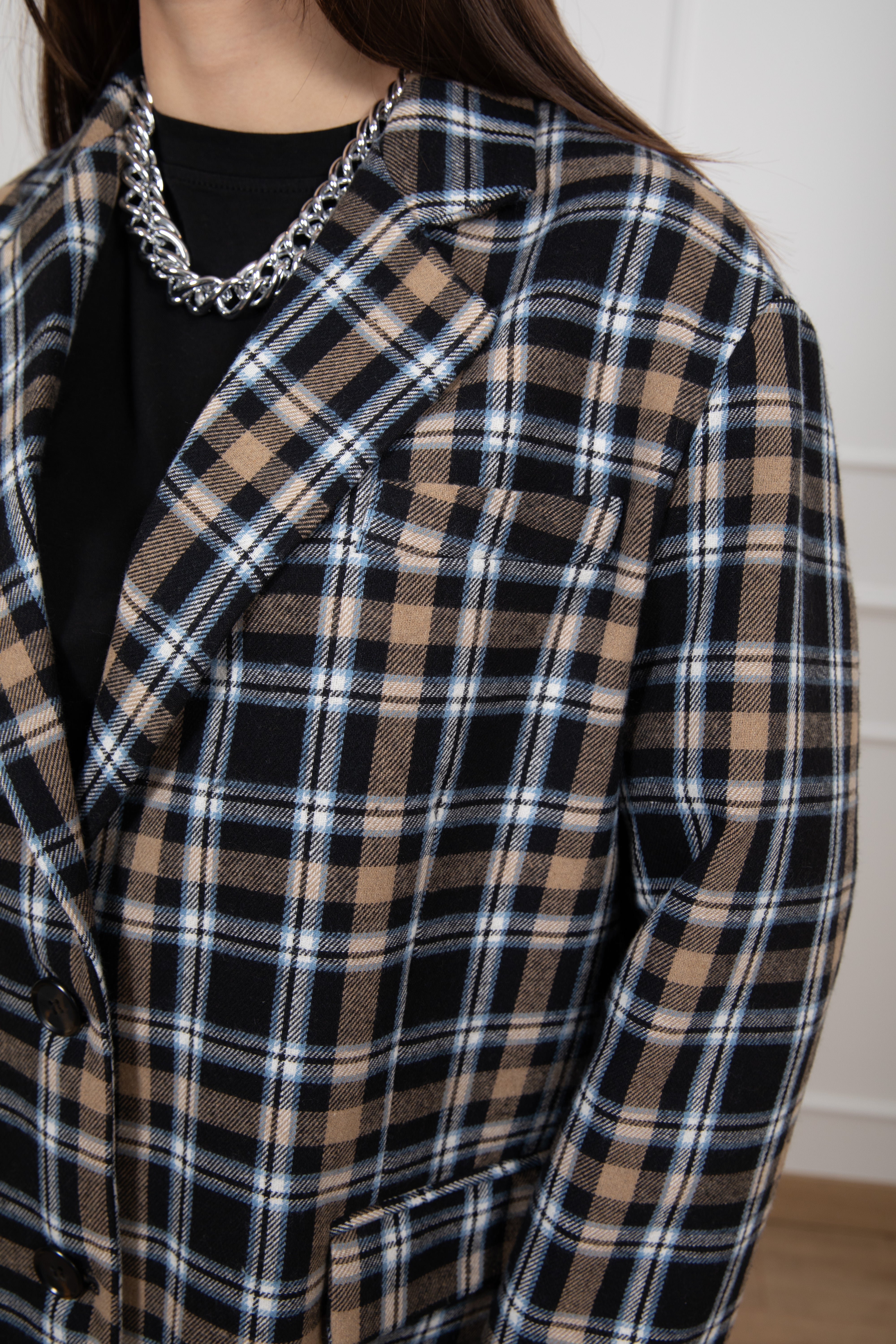 Giacca micro-check Dixie