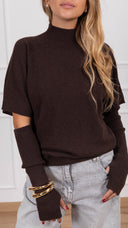 Maglia mezzo-collo con manicotto variante fondente ViCOLO