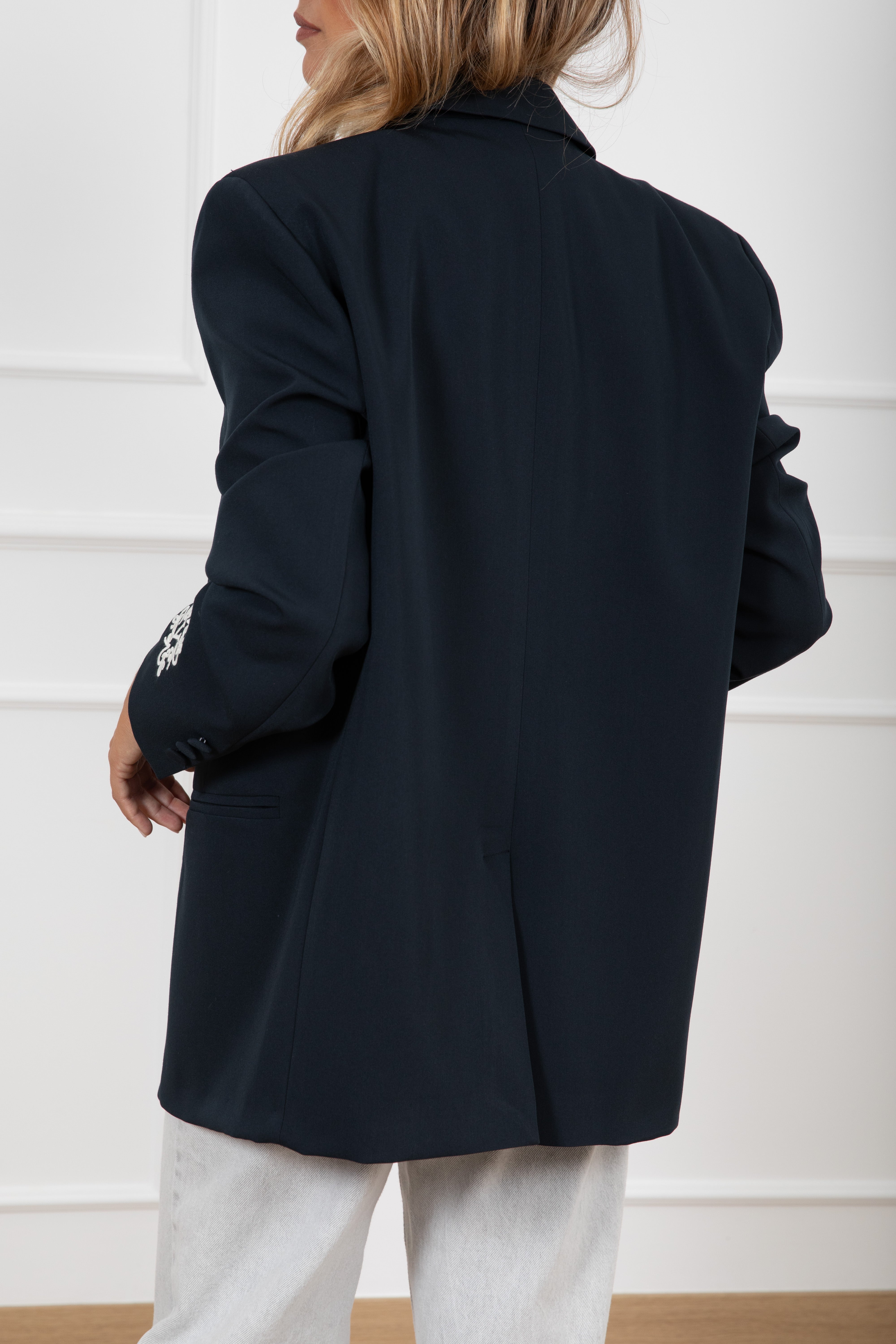 Giacca over-size con mono-gram ricamato ViCOLO