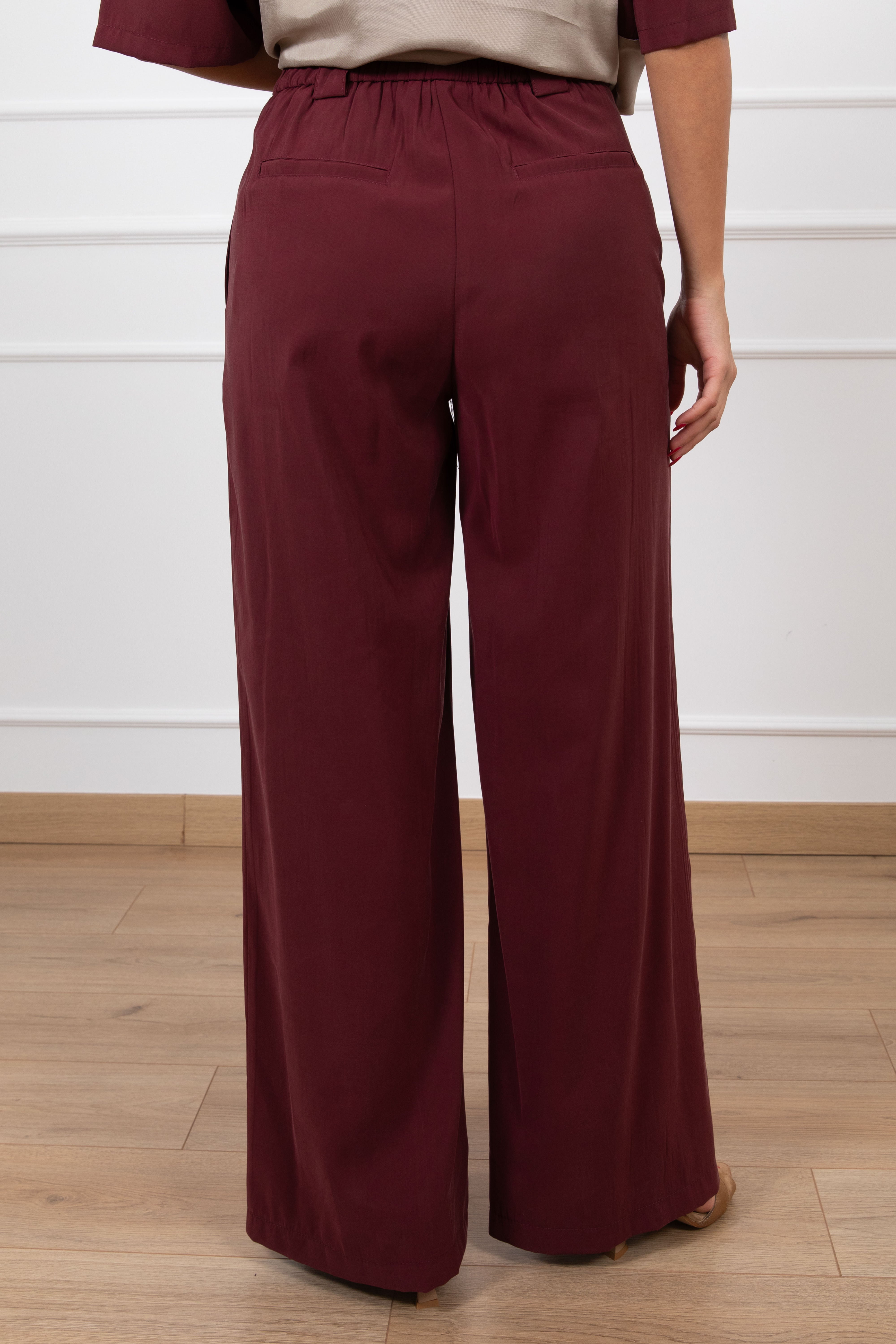 Pantalone in cupro con elastico sul retro Tensione IN