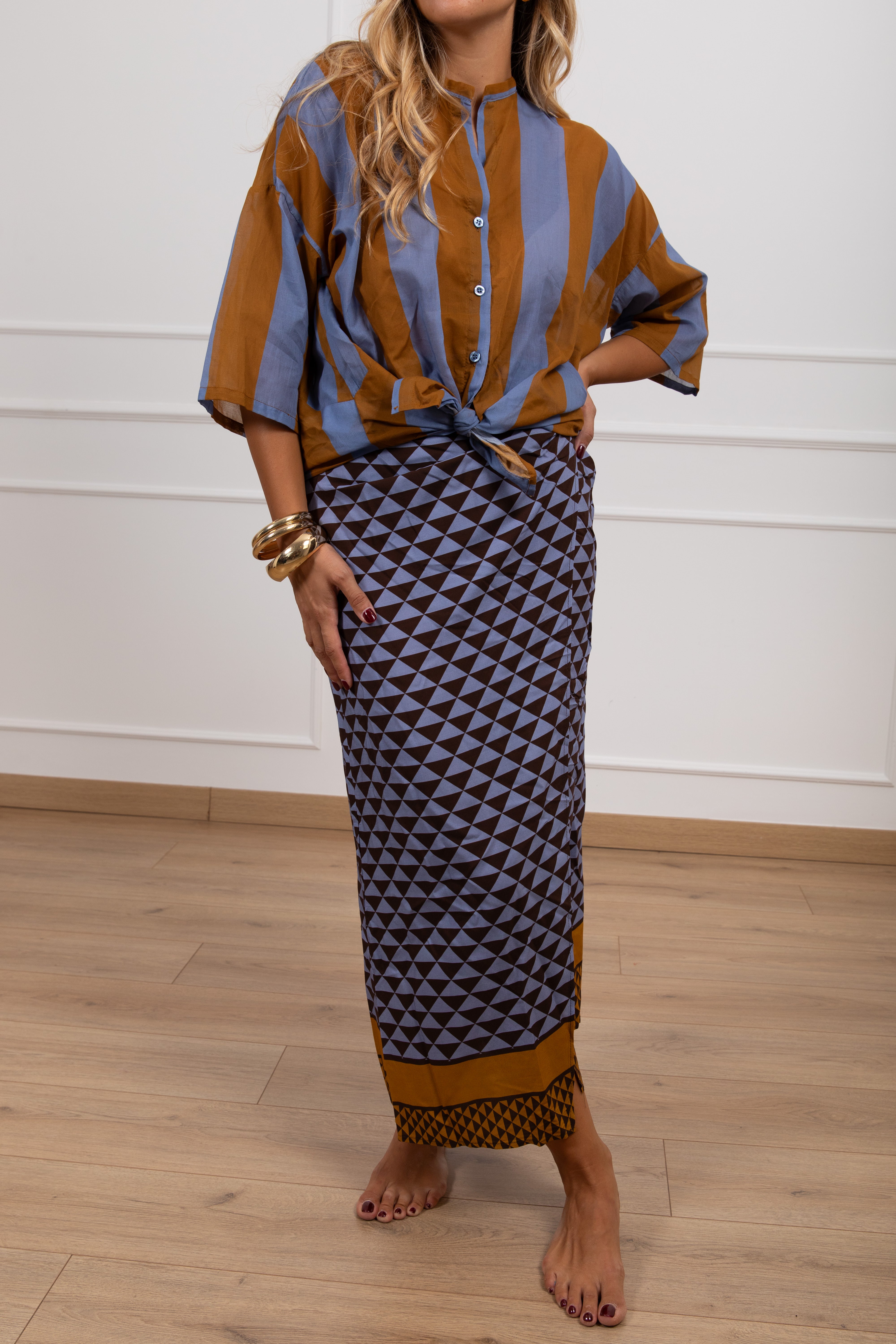 Camicia riga larga Tensione IN