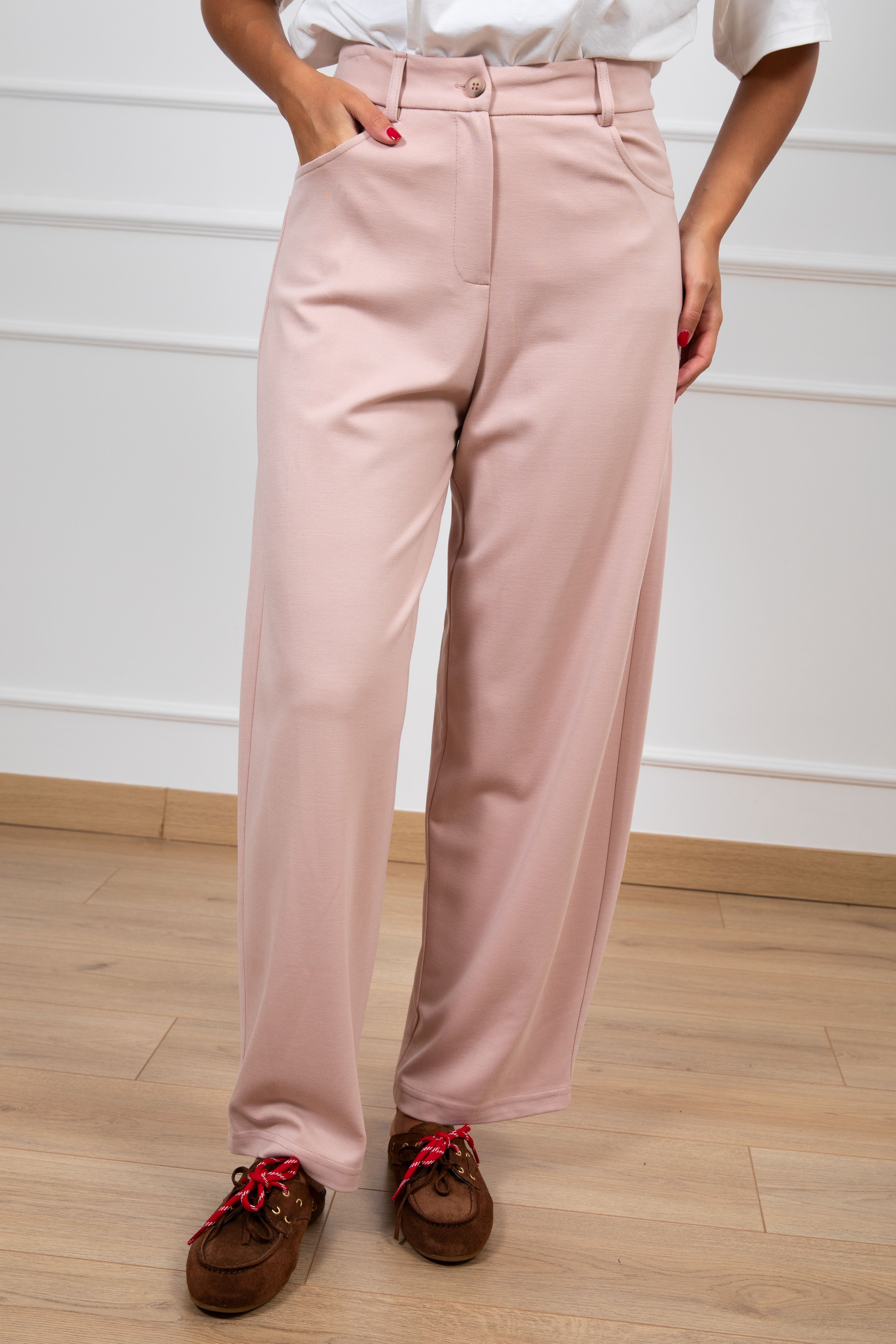 Pantalone barrel in punto milano Tensione IN